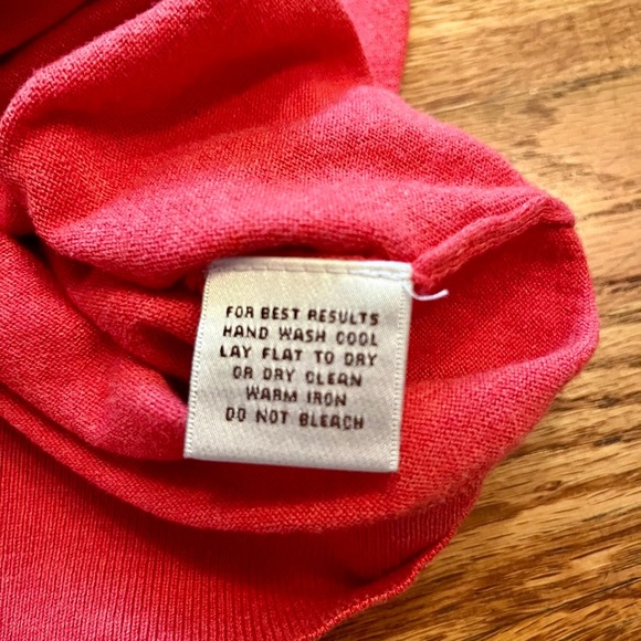 Peter Millar Crewneck Cotton Silk Crewneck Sweater Large - Red/Pink - Picture 3 of 6